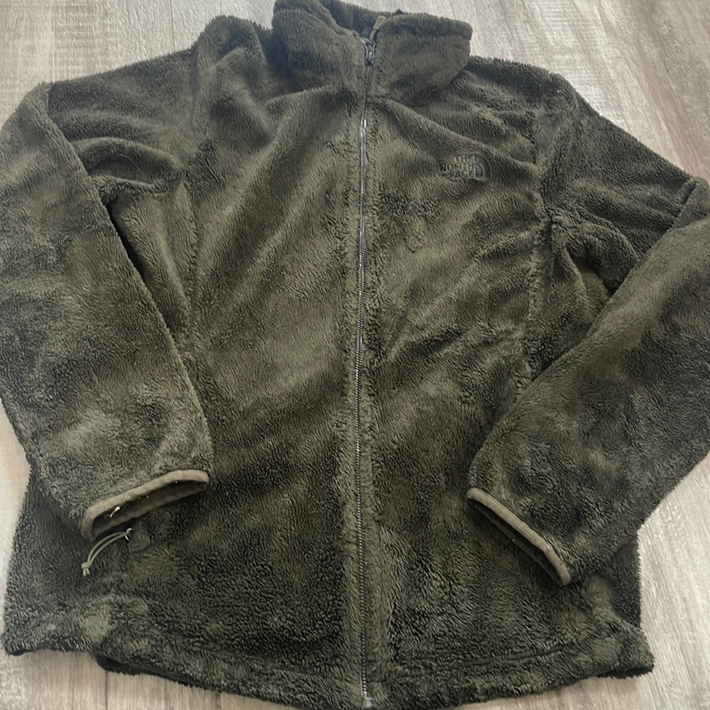 The North Face Green Zip Up Jacket Size Medium